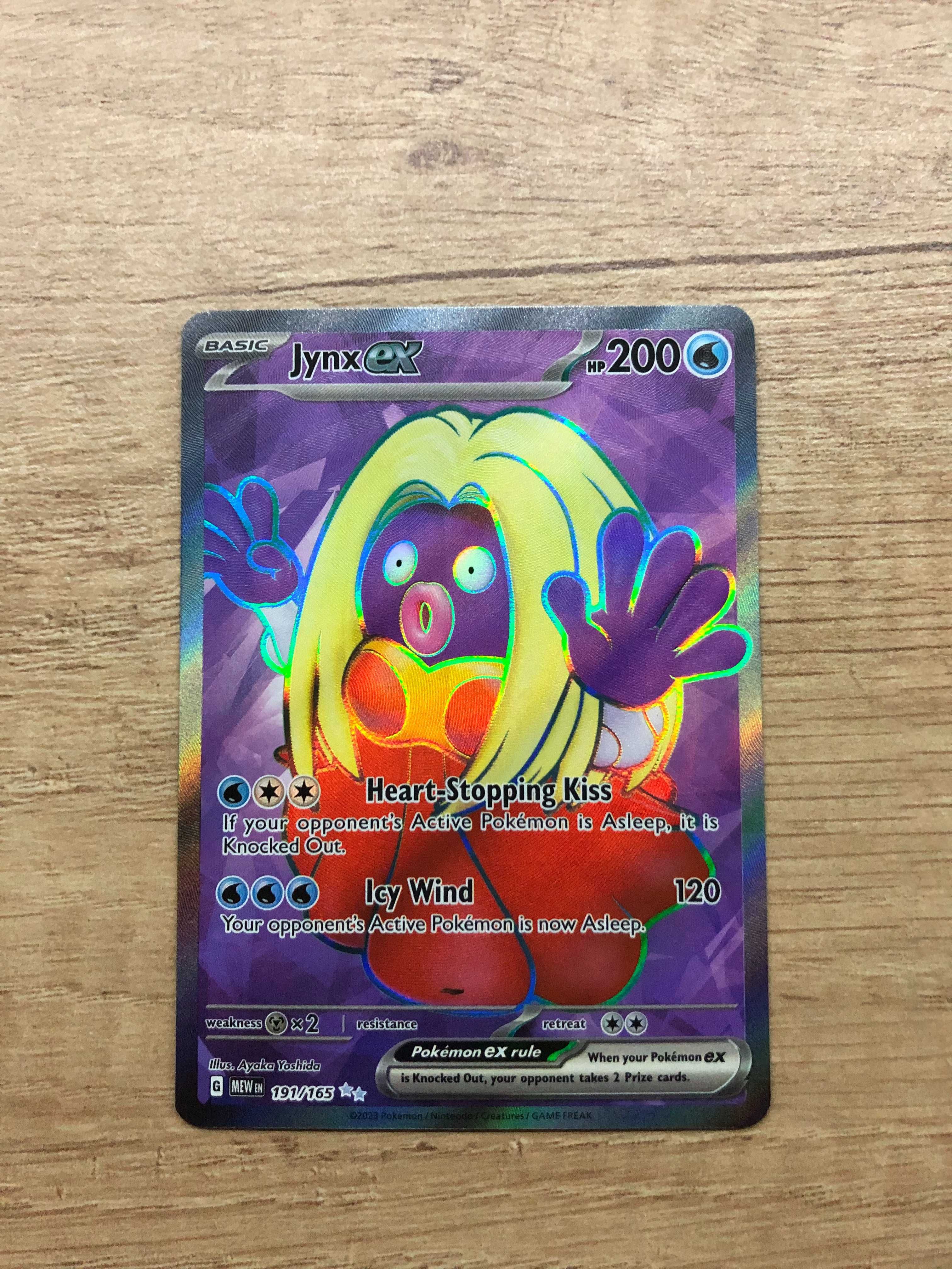 Karta pokemon Jynx EX 191/165 151 Mew