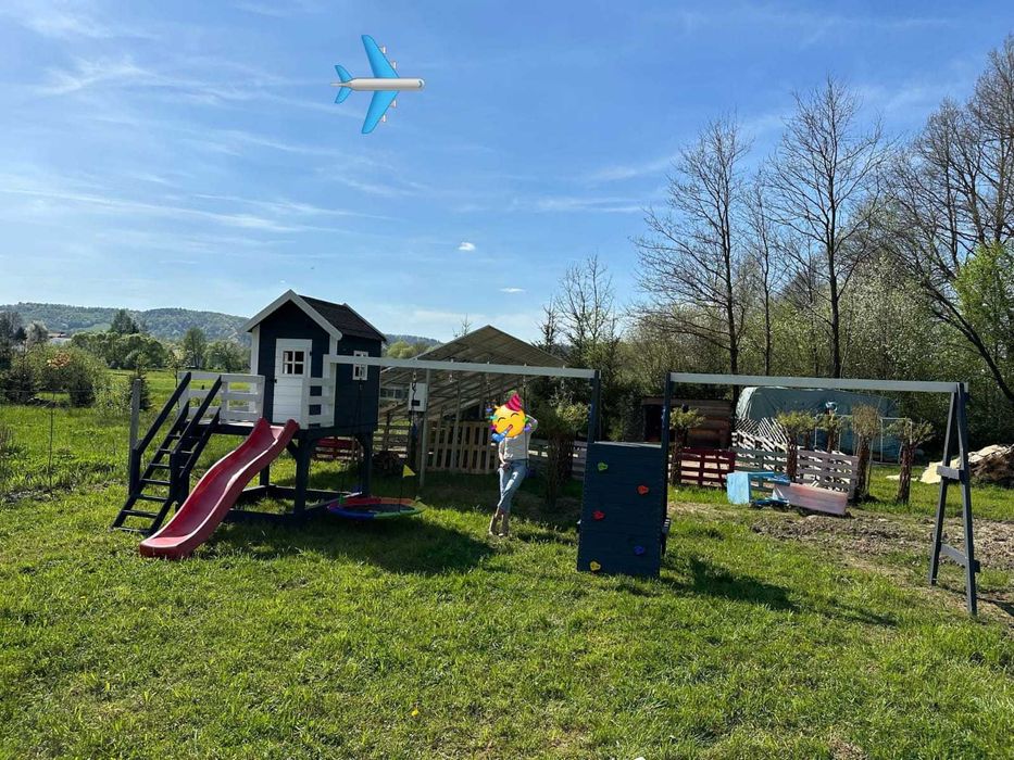 Domek dla dzieci plac zabaw domek z drewna