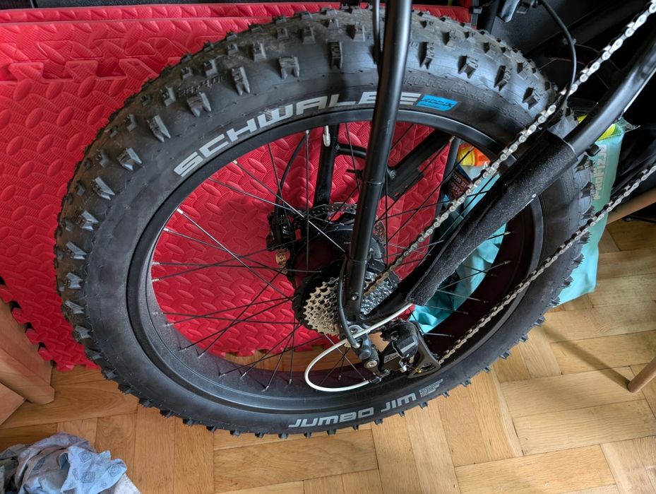 Koło ebike do fatbike 350W 48V 26 4.0 Schwalbe Jumbojim