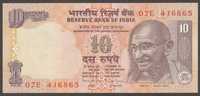 Indie 10 rupees - Mahatma Gandhi - stan bankowy UNC