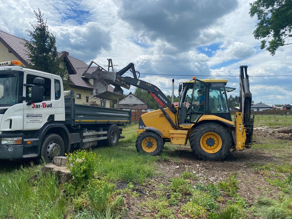 Usługi koparkami i ciężarówkami