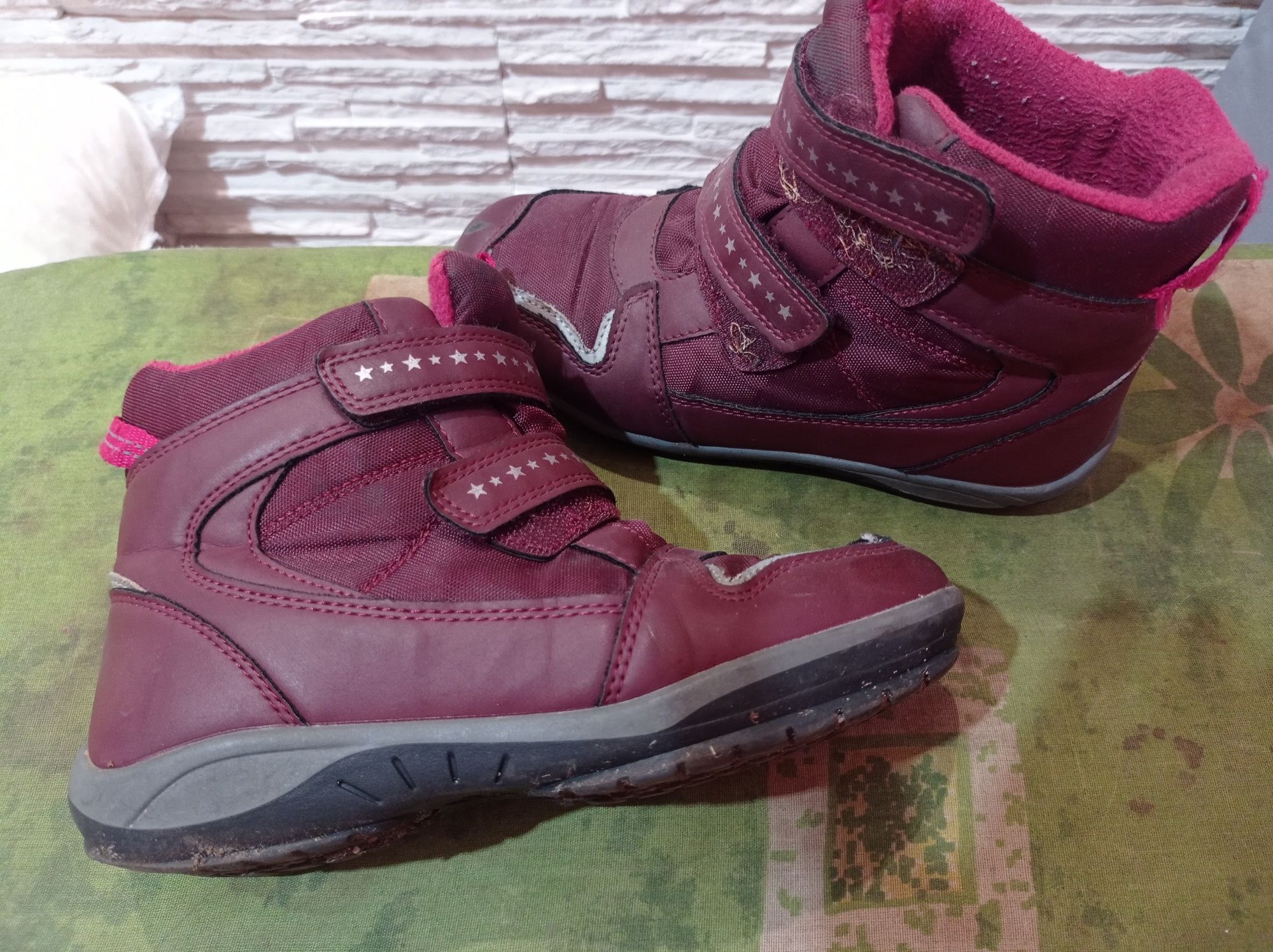 Buty zimowe kozaki śniegowce Tchibo 32 33 dziewczece