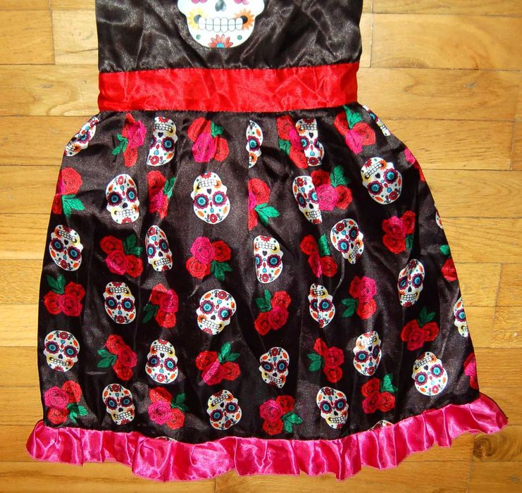 sukienka strój Halloween Karnawał 4-6 lat 110-116 cm