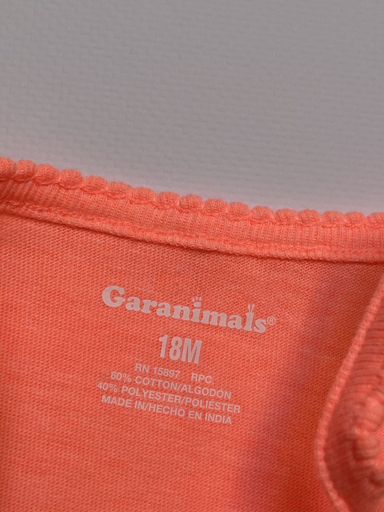 86 Garanimals letnie body na ramiączkach jednorożec nadruk neon nowe