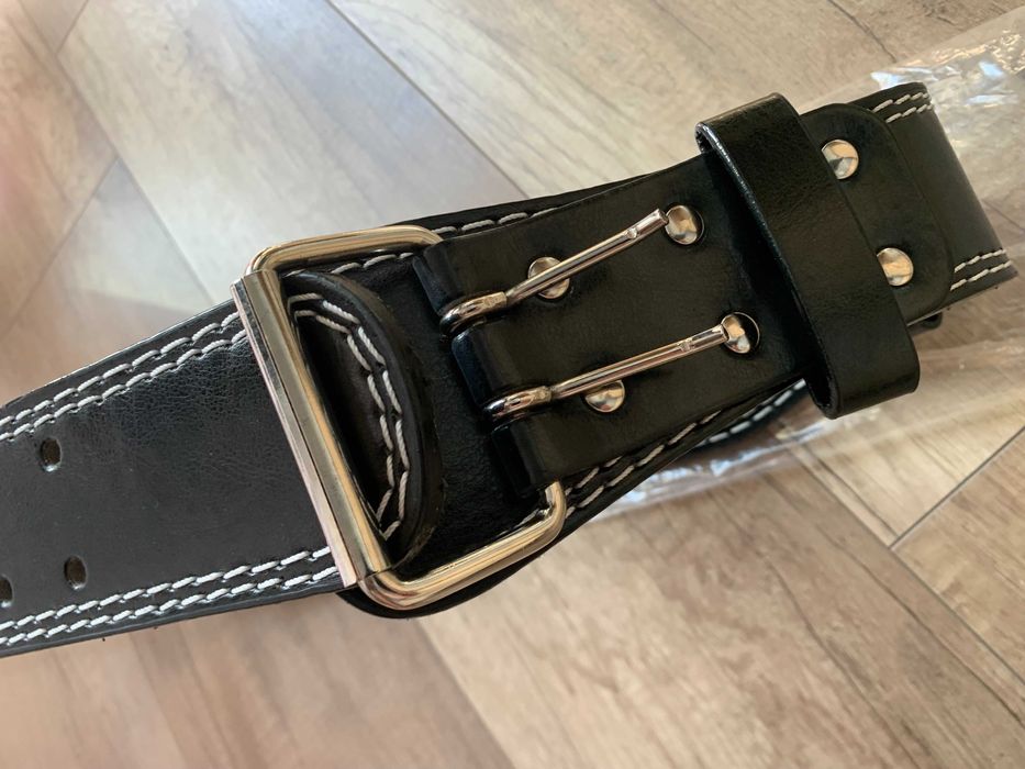 Pas kulturystyczny POWRX do ćwiczeń treningowy siłownia skórzany NOWY