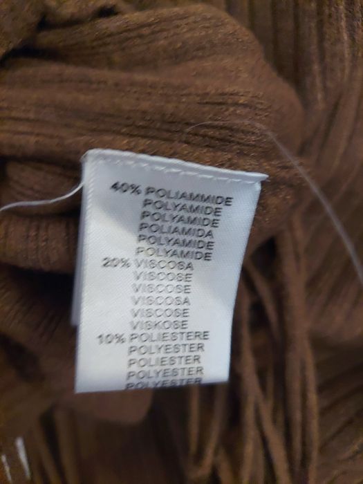 Komplet dzianinowy brąz