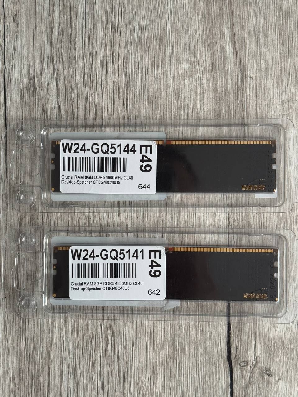 Оперативна памʼять Crucial DDR5 DIMM 8GB 4800 MHz CL40 (CT8G48C40U5)