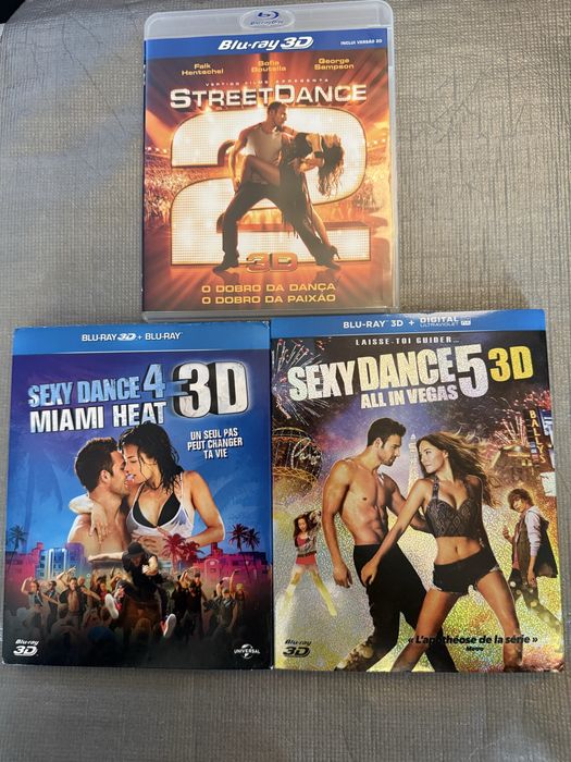Blu-ray Sexy dance e streetdance 3D+2D (Como novos)