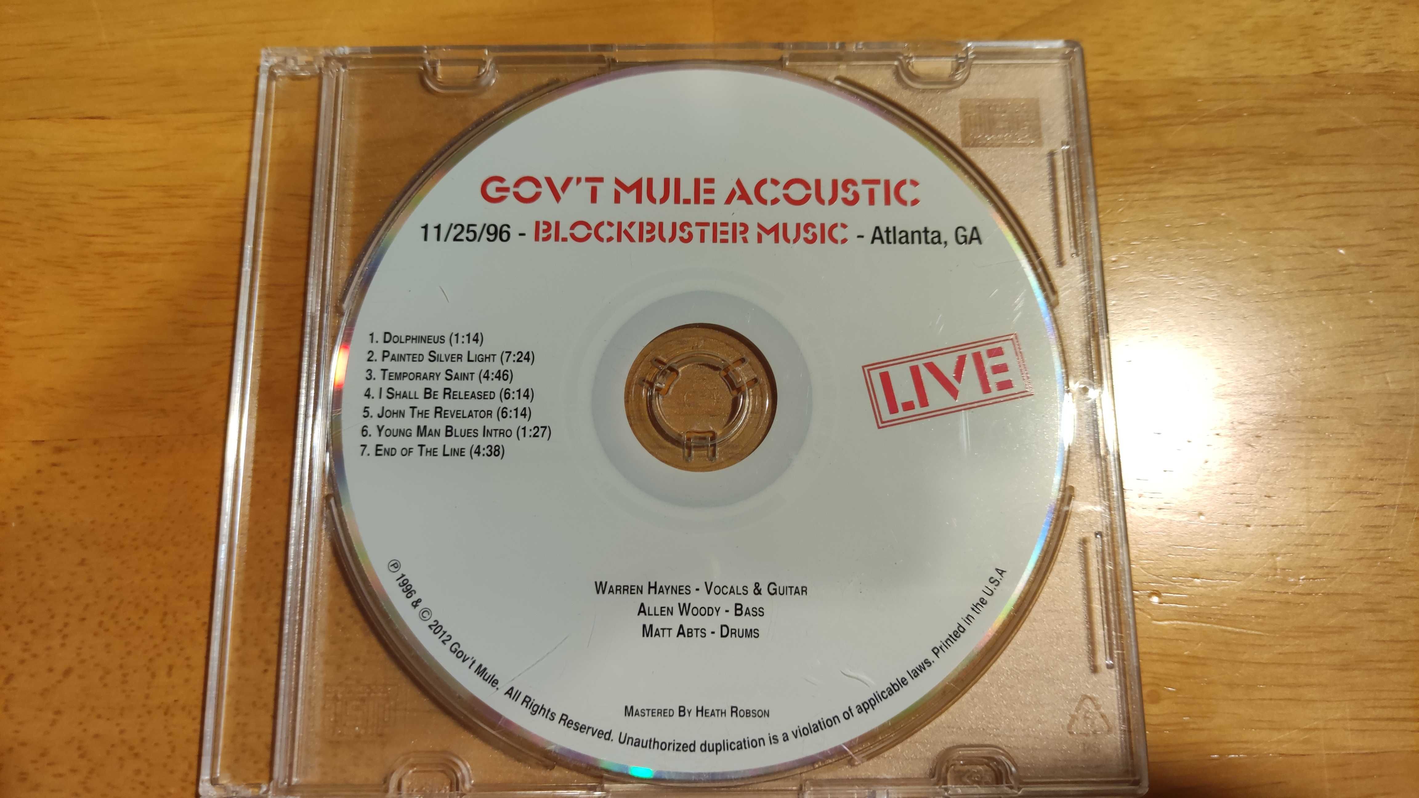 Gov't Mule "The Georgia Bootleg Box" - wydanie amerykańskie