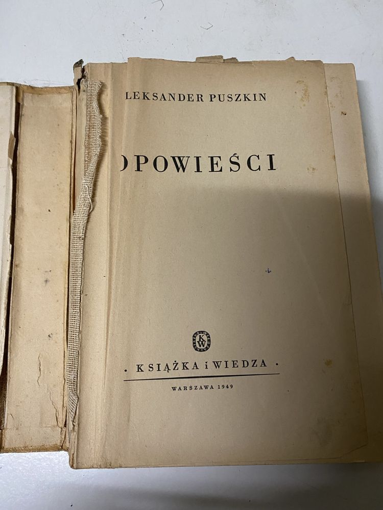 Opowiesci Aleksander Puszkin 1949r