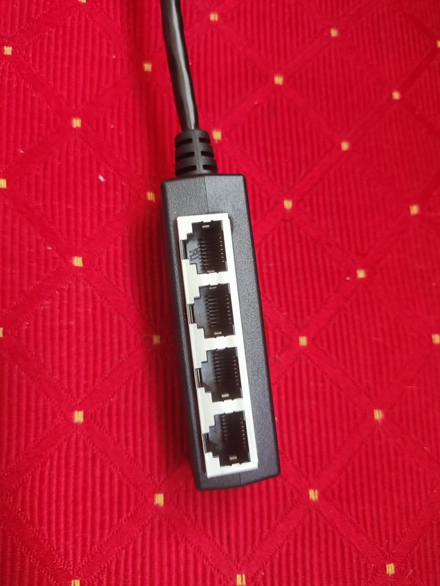 Kabel Ethernet RJ45 rozdzielacz przewód adapter splitter Hub LAN