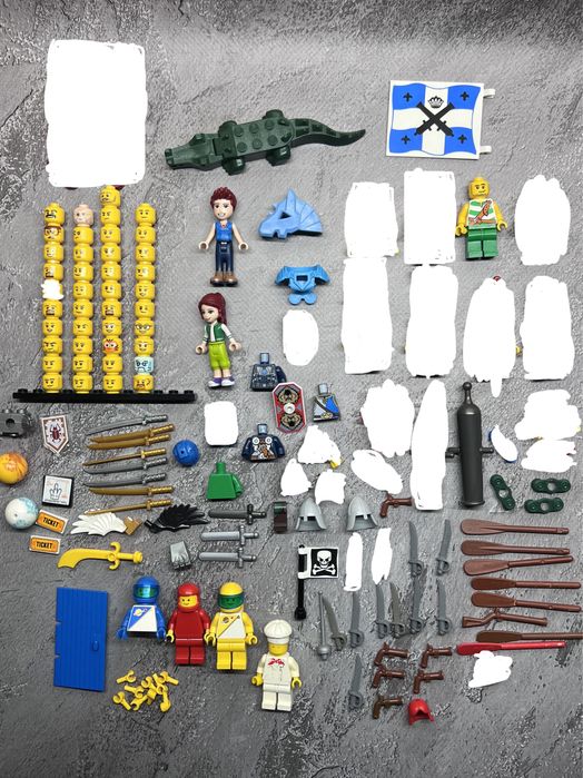 LEGO різні деталі, аксесуари, мініфігурки
