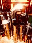 Дымоходы одностенные и двухстенные. Гофра нержавейка и гофра алюминий.