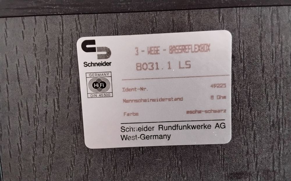 Kolumna schneider 8 Ohm 70 watt