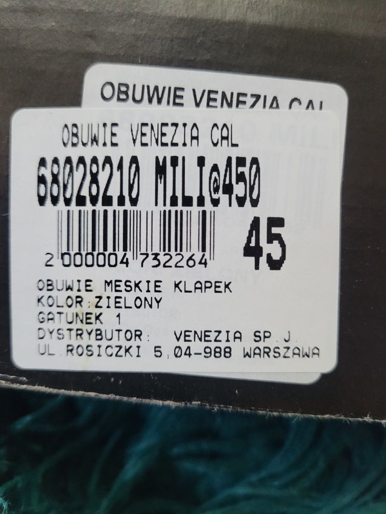 Klapki skórzane Venezia 45