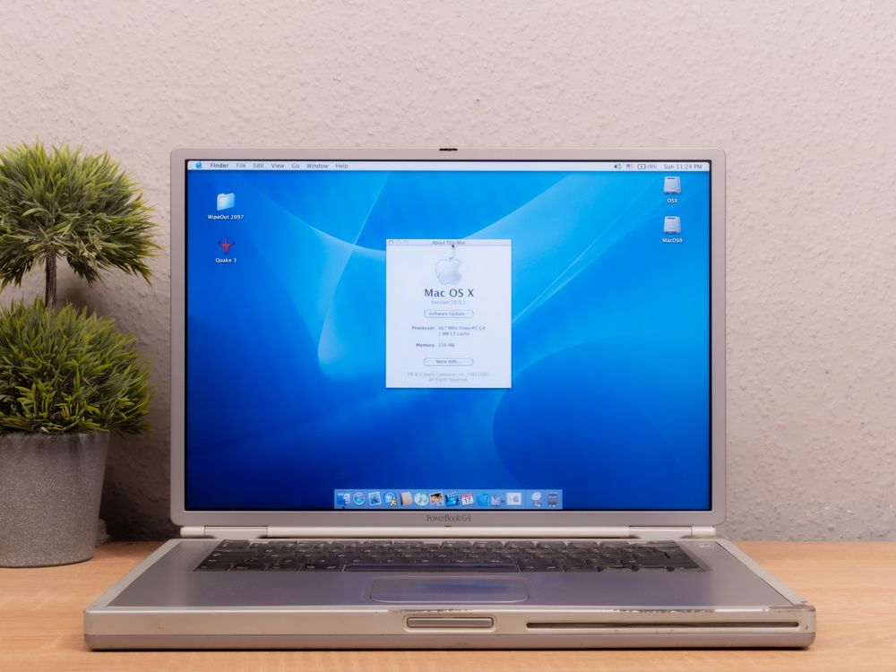 RETRO PowerBook G4 Titanium DVI 667Mhz Komplet