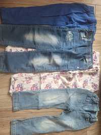 Spodnie jeansy dziewczece 104 110
