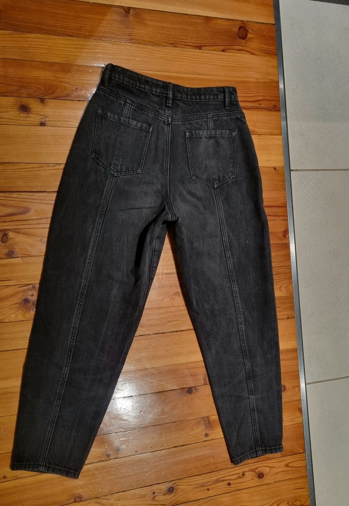 Czarne Jeansy 36 S MISSGUIDED spodnie jeansowe dżinsy