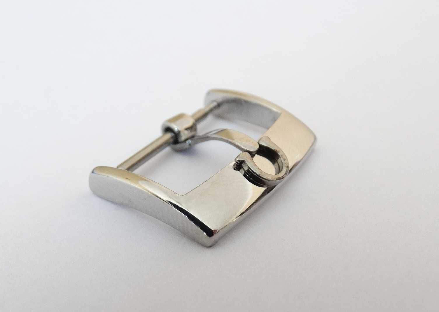 Klamra sprzączka do paska zegrka Omega 14mm zapięcie stal nierdzewna
