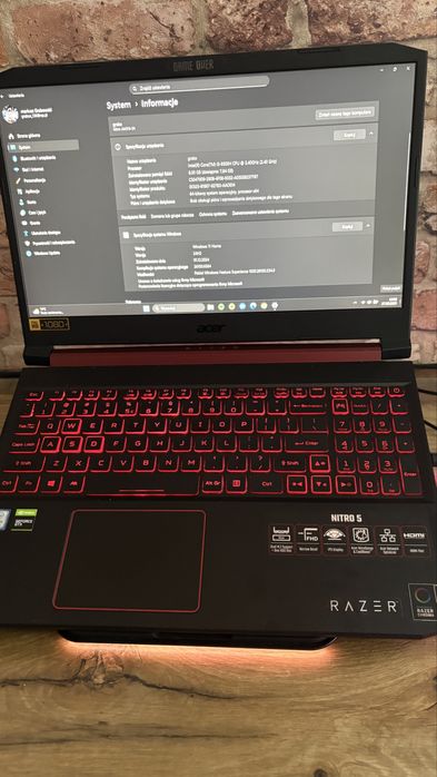 Acer Nitro AN515-54 gtx 1660 i5 9300h