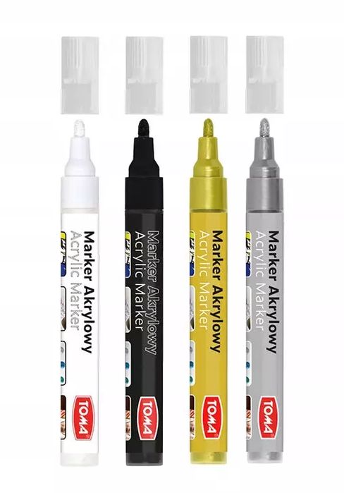 Marker akrylowy 4 kolory. Toma