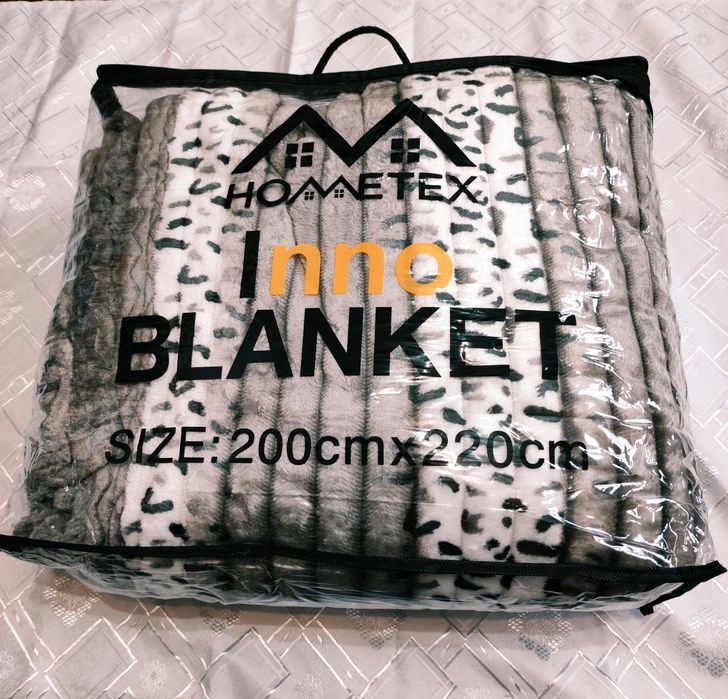 Puszysty dwustronny koc miś baranek