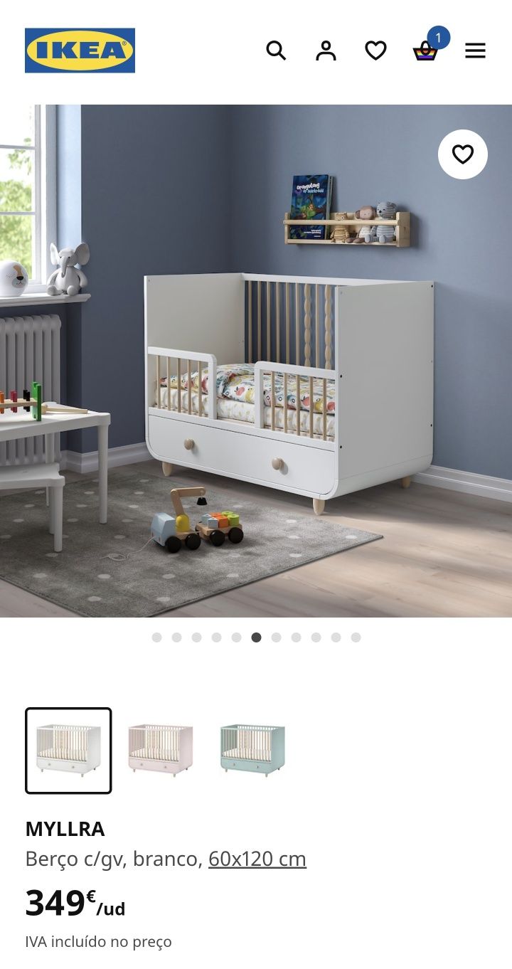 Berço Myllra Ikea