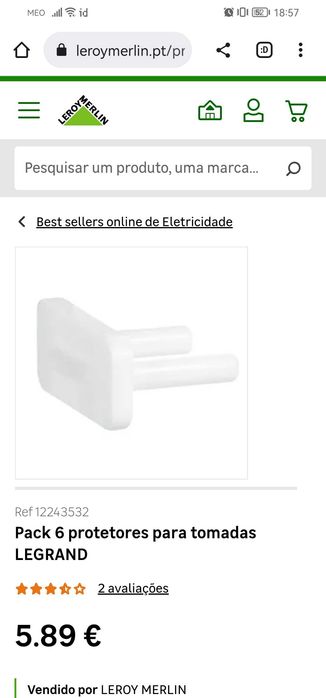 Protetor tomadas Legrand