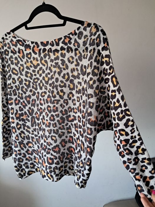Sweterek sweter panterka oversize rozmiar uniwersalny