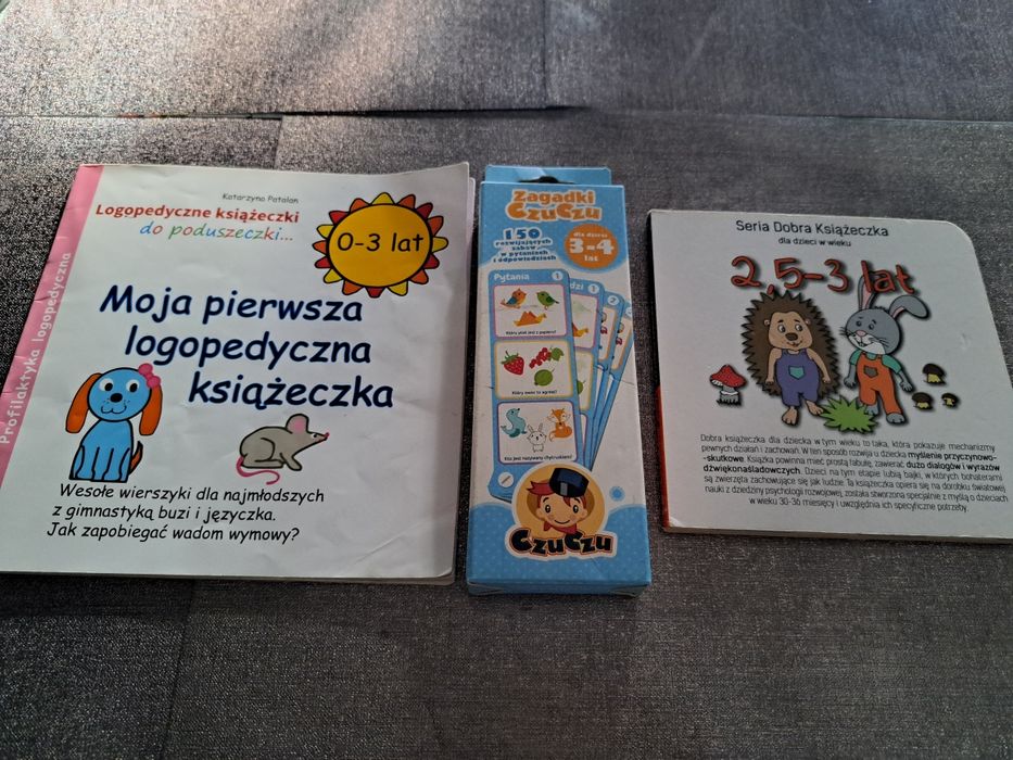 Zagadki czu-czu, książeczka logopedyczna
