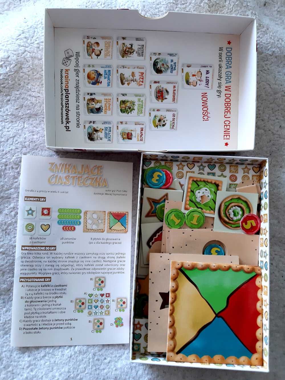 Egmont gra edukacyjna Znikające ciasteczka + Gratis Scratch Colouring