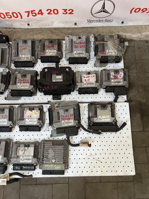 Блок двигателя компьютер Caddy Touran Golf Passat B6 T5 компютер блок