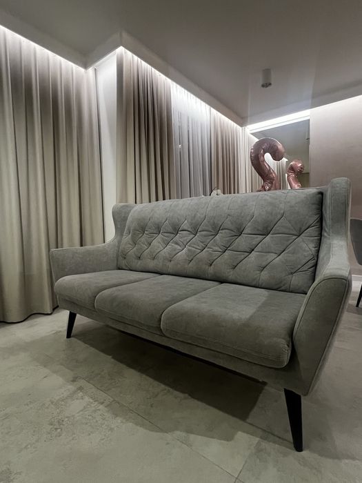 Sofa pikowana 3 os ( Zoya 12 - szary )