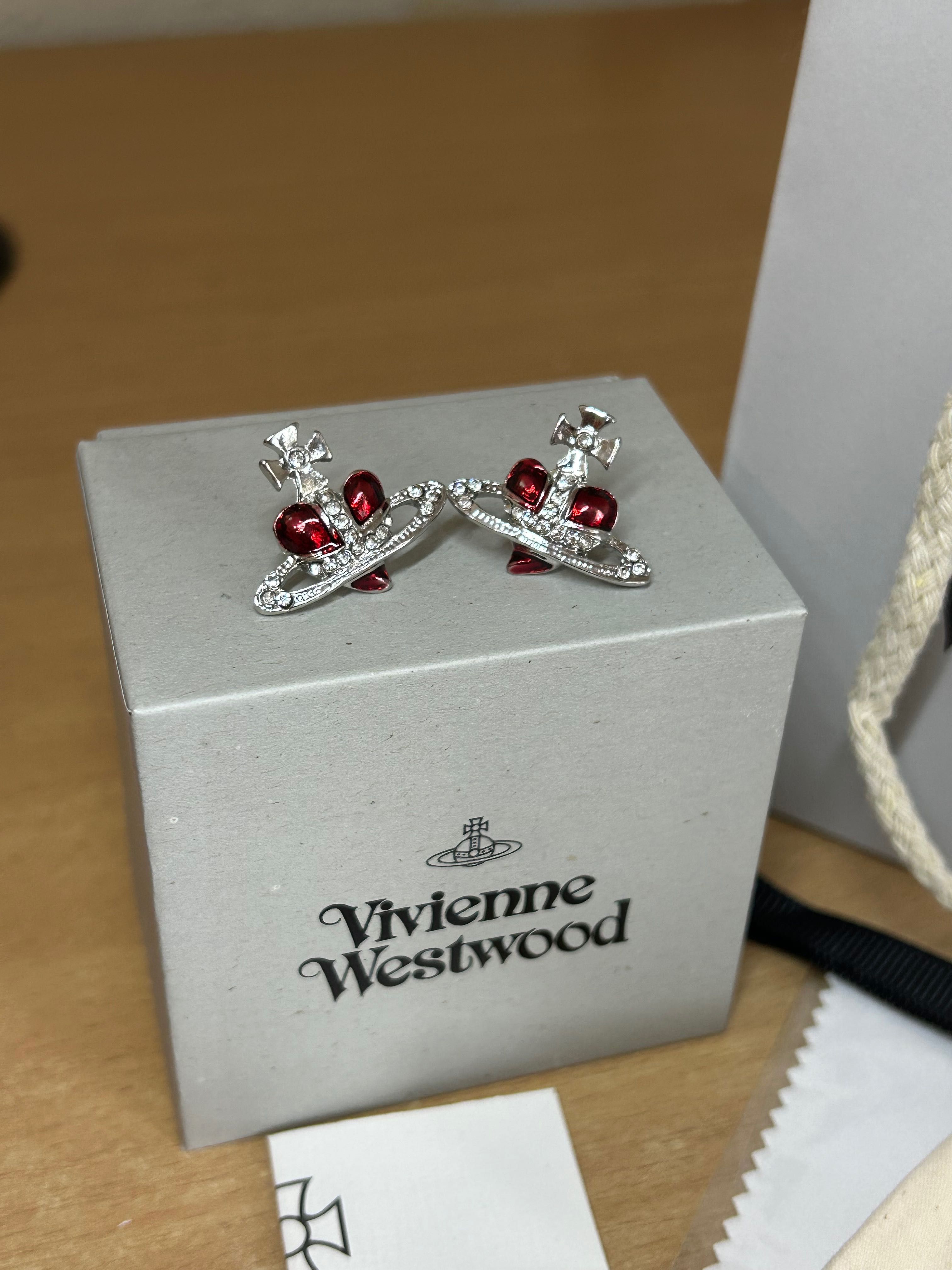Сережки Vivienne Westwood серьги Вивьен Вествуд Read Heart