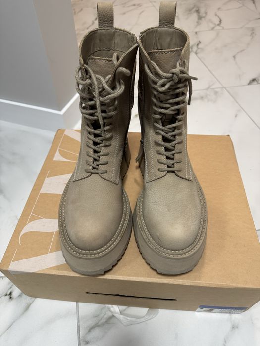 Продам ботинки обувь Zara натуральная кожа