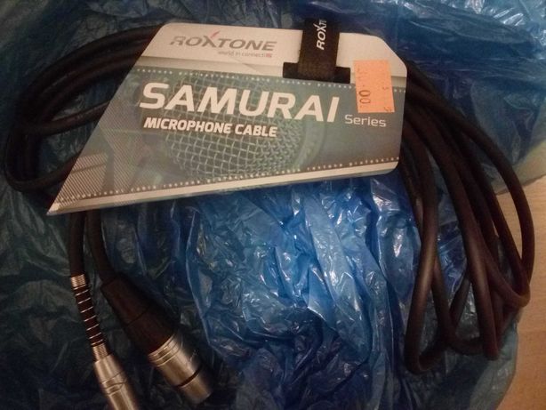 Kabel XLR Roxtone Samurai SMXJ210L3 Jack 6.3mm - XLR dł.3m