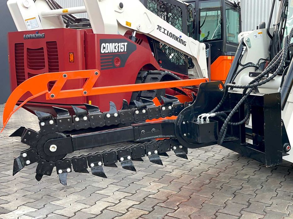 Piła trencher do drenażu do ładowarka burtowa skidsteer Captok CK-D39F