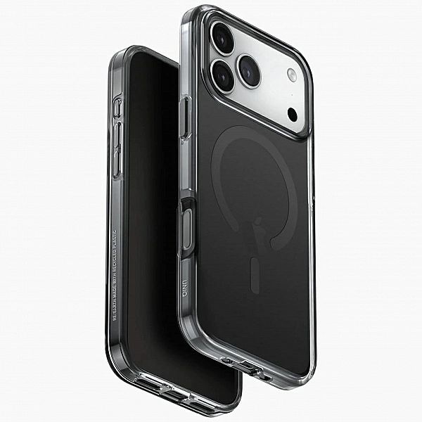 Etui UNIQ Clario Magclick Charging na iPhone 17 Pro Max - czarne