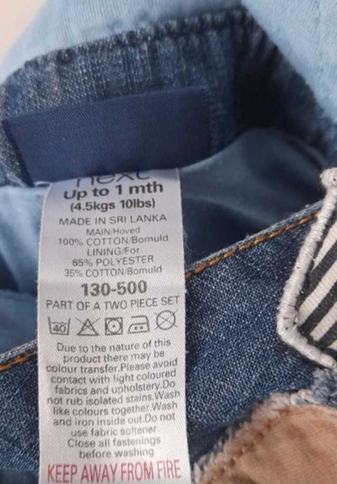 Next baby komplef dla Maluszka body koszula ogrodniczki do 56cm