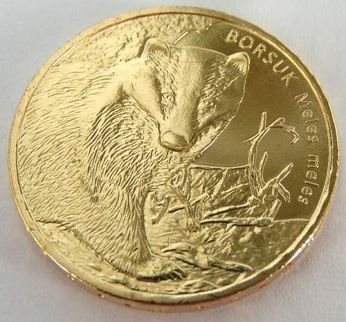 2 zł  : Borsuk  - rok 2011.  Stan menniczy.
