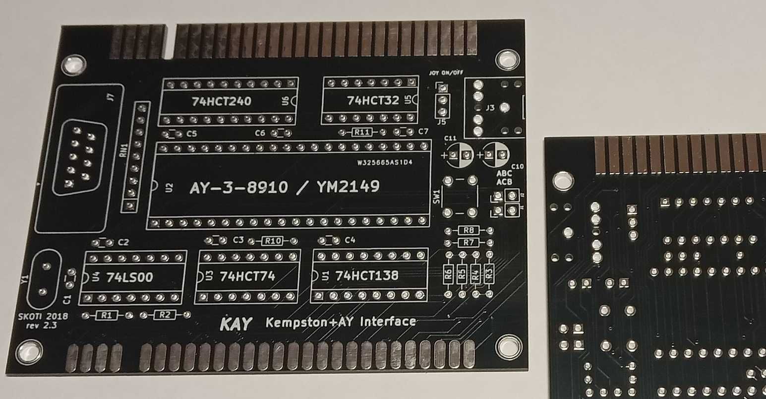 Płytka PCB do układu AY-3-8910 ... ZX Spectrum