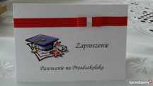 Zaproszenie pasowanie / ślubowanie pierwszoklasisty przedszkolaka
