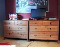szafka IKEA LEKSVIK-komoda-drewno-HEMNES-sekretarzyk-regal