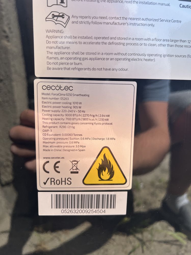 Klimatyzator CECOTEC ForceClima 9250