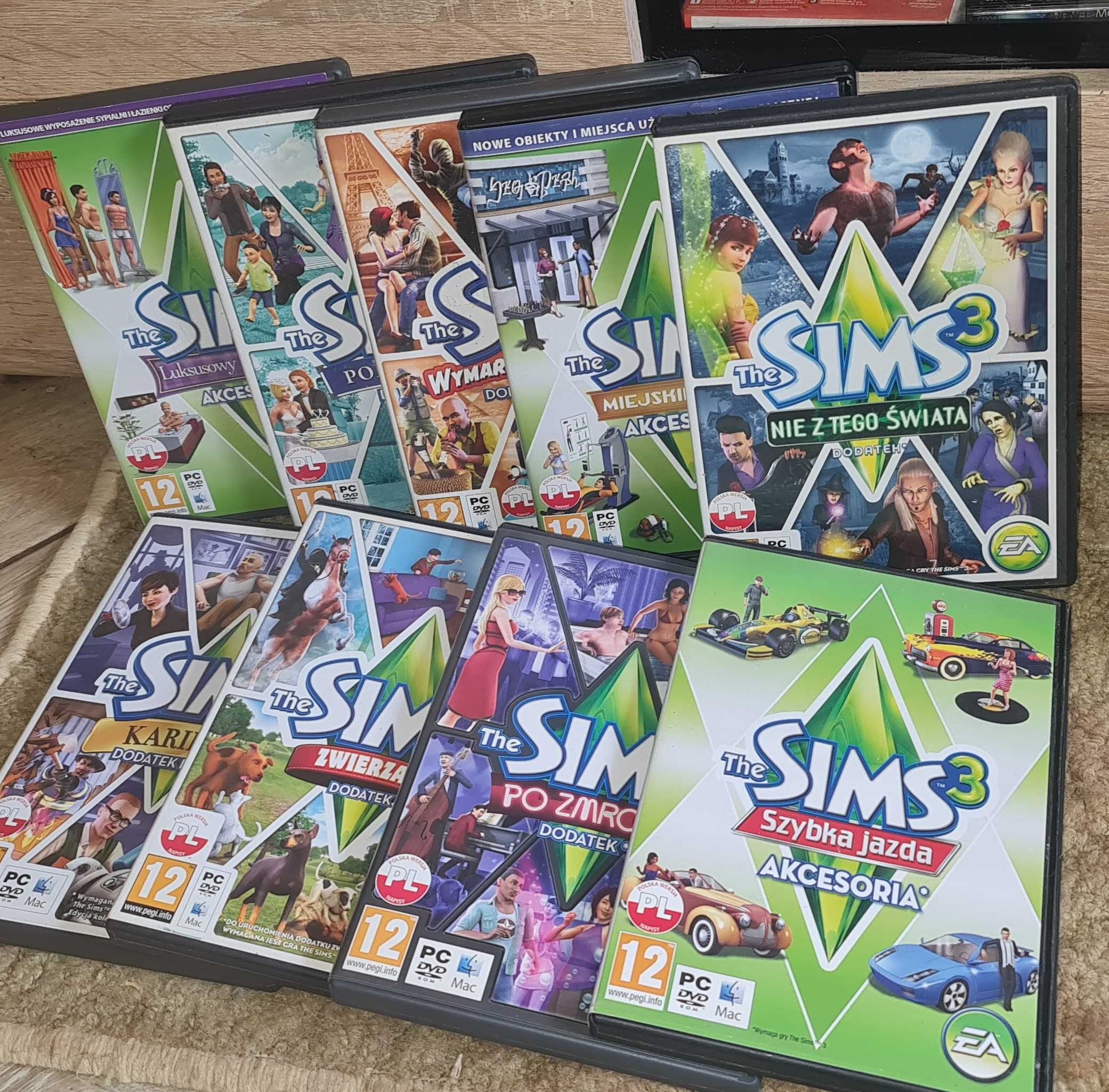 The SIMS 3 Zestaw 9 DODATKÓW PC / PL