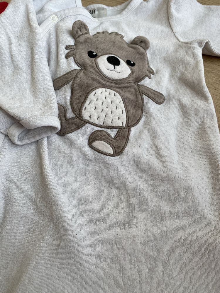 Pajacyki ze stópkami H&M 86