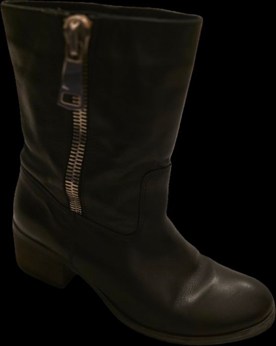 Skórzane botki WOJAS rozmiar 40