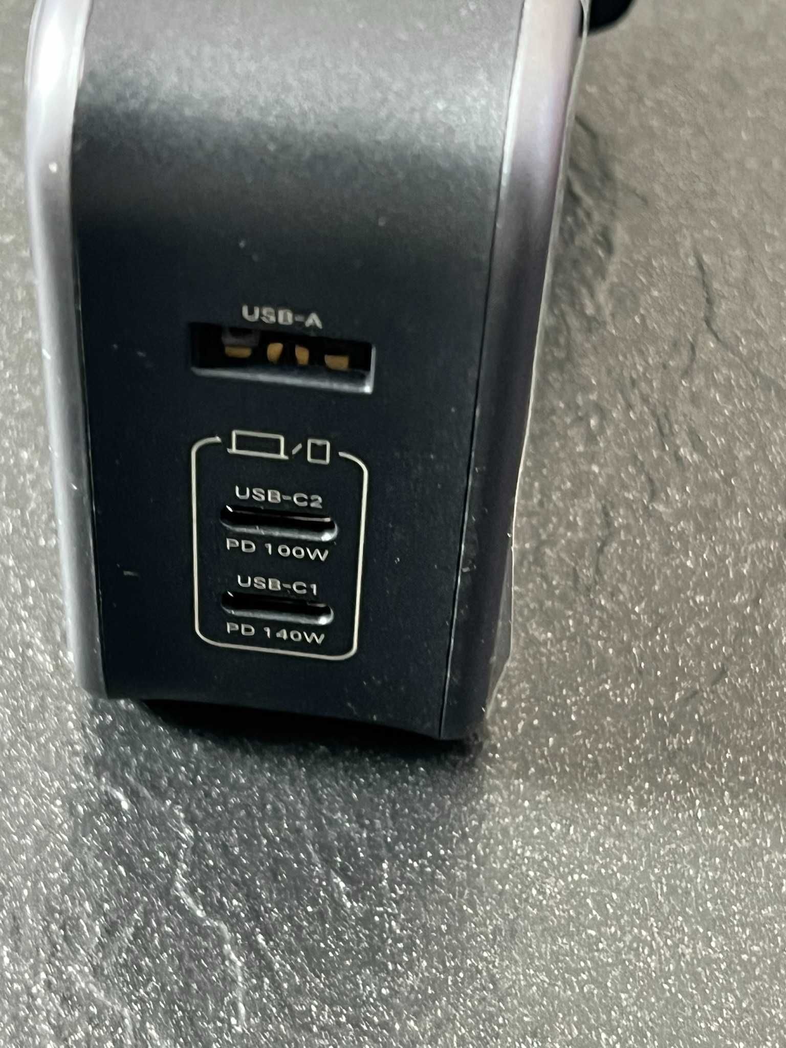 Ładowarka Ugreen Nexode 140W GaN z kablem USB-C 2m brytyjska wtyczka