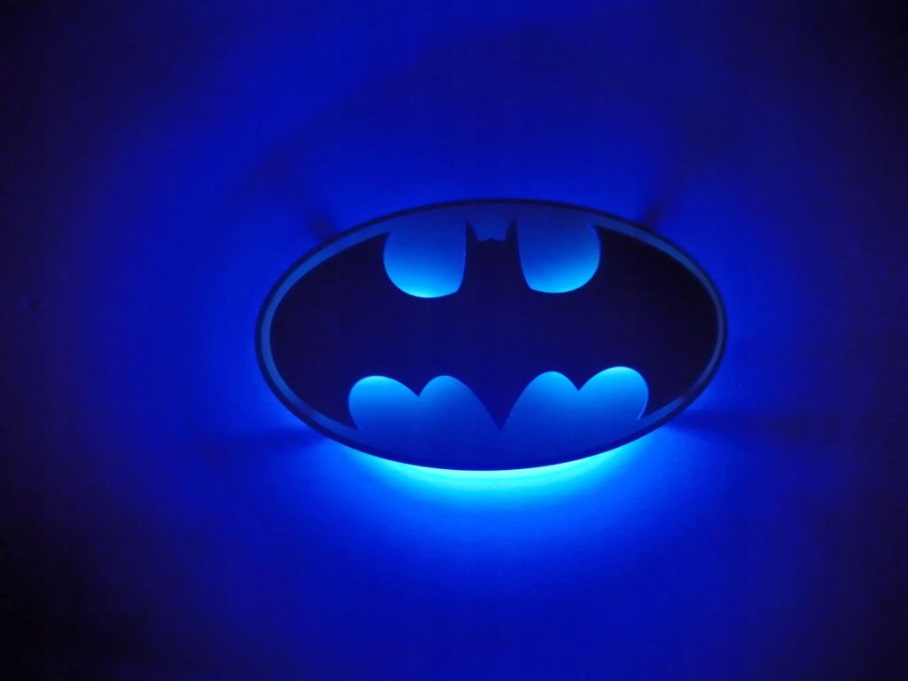 Lampka nocna BATMAN na ścianę dla dziecka LED IMIĘ