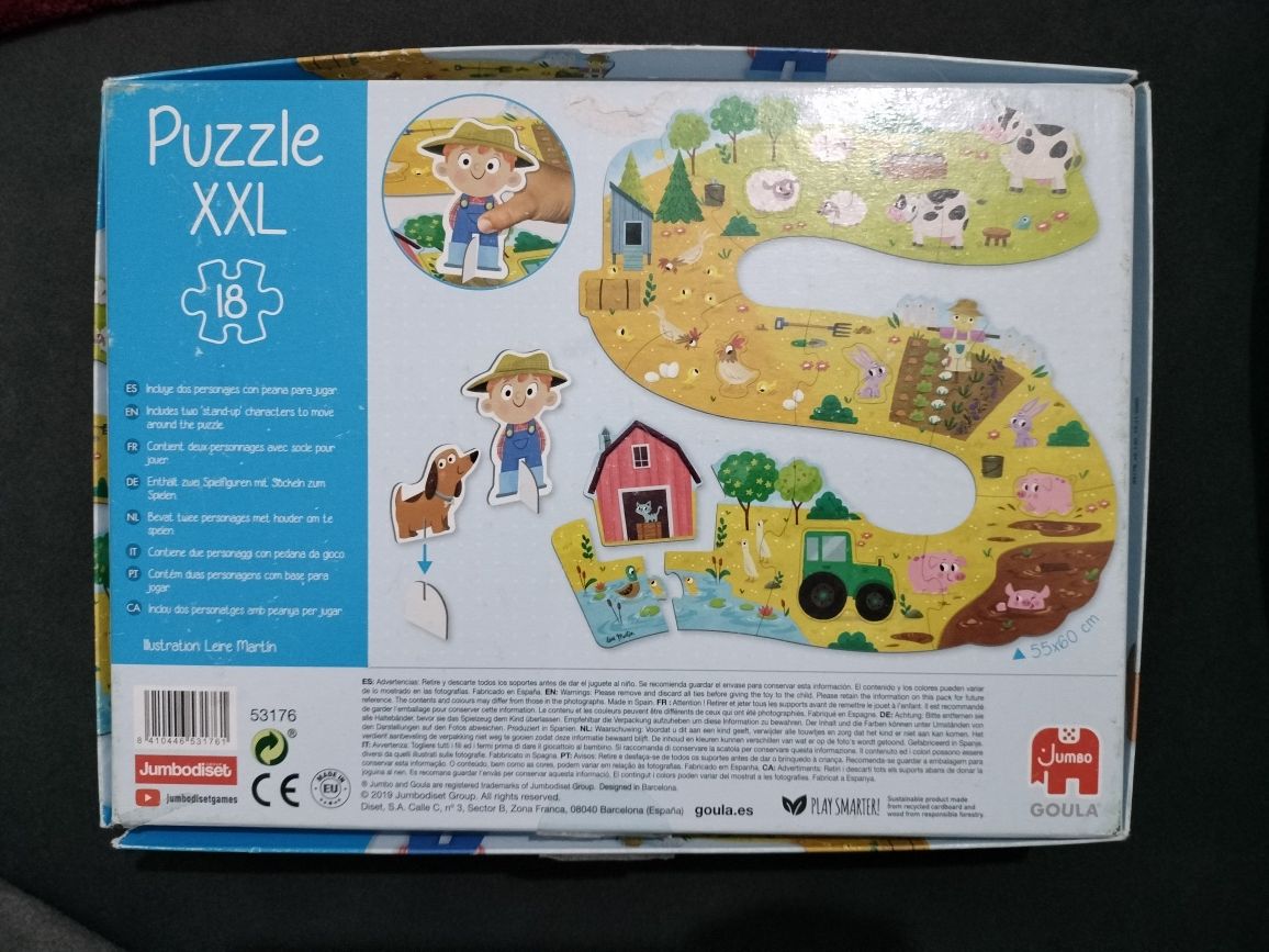 Puzzle XXL - 18 peças - 2+ - Goula